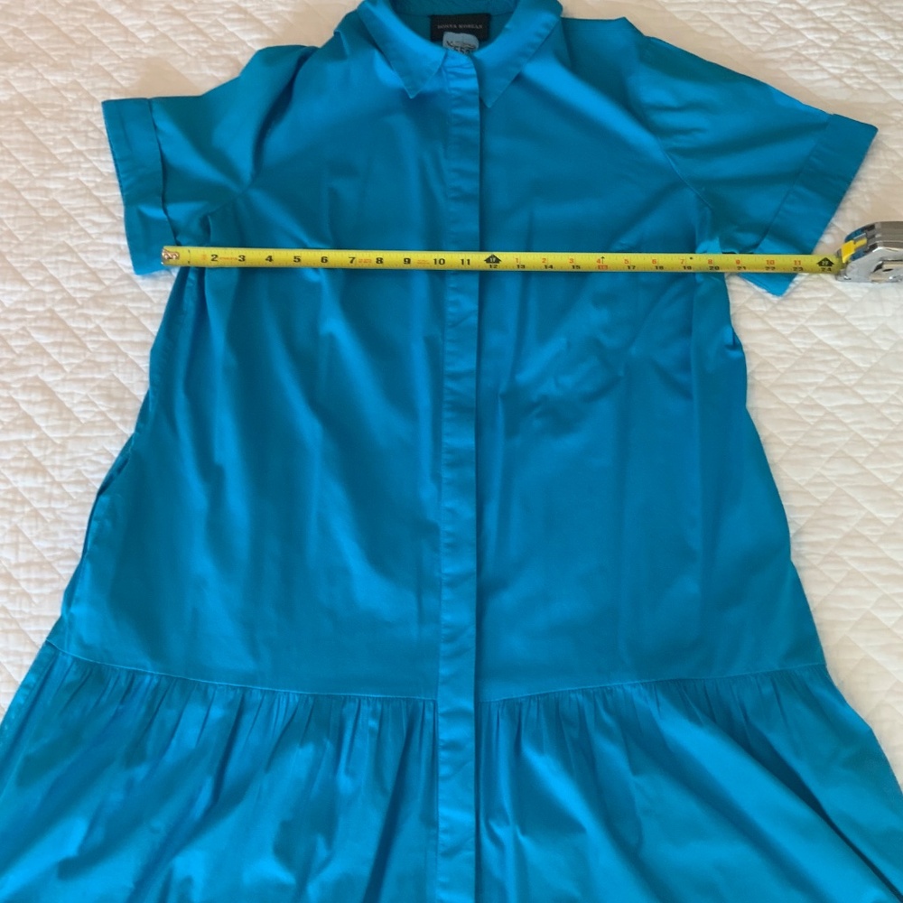 Donna Morgan Shirt Dress – Size 16 – Turquoise - Picture 3 of 6